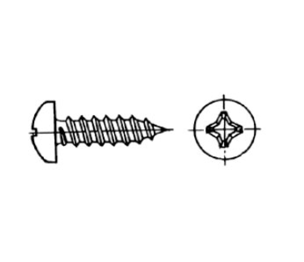 Tornillo Rosca Chapa AISI 316 DIN 7981 Blister