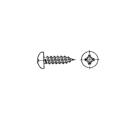 Tornillo Rosca Chapa AISI 316 DIN 7981 Blister