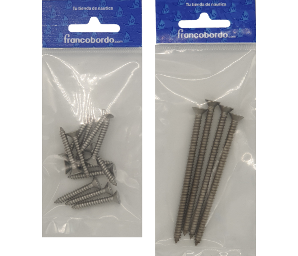 AISI 316 DIN 7982 Blister Slotted Head-Self Screw