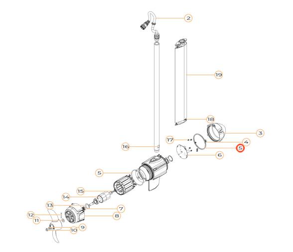 Torqeedo Anillo tórico 90 x 2,5