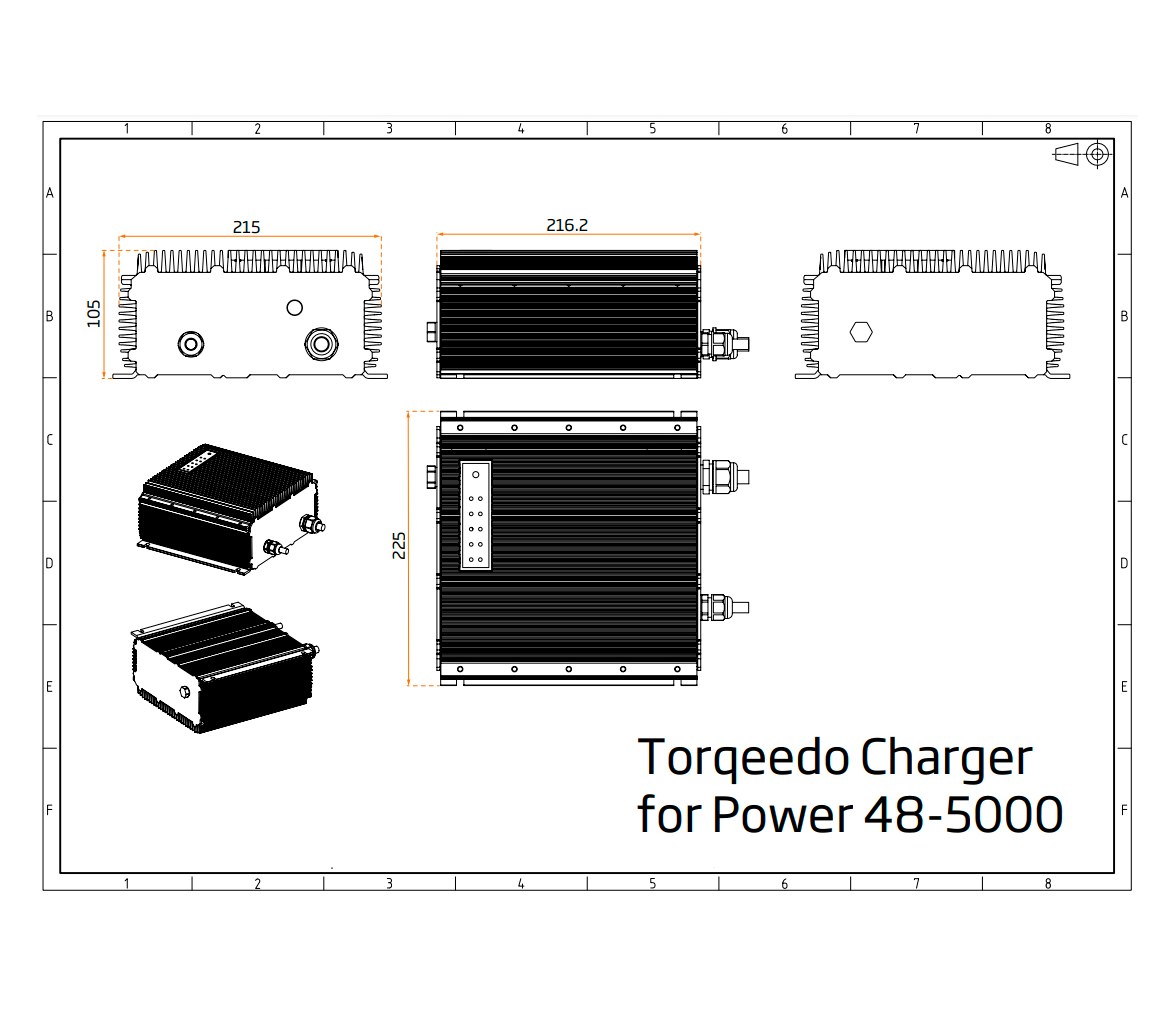 Torqeedo Charger 650W for Power 48-5000