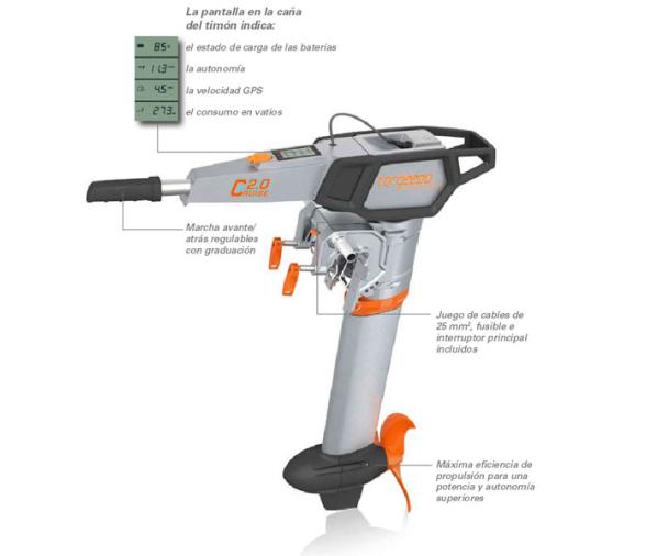 Torqeedo Motor Electrico Cruise 2.0 T Eje Largo