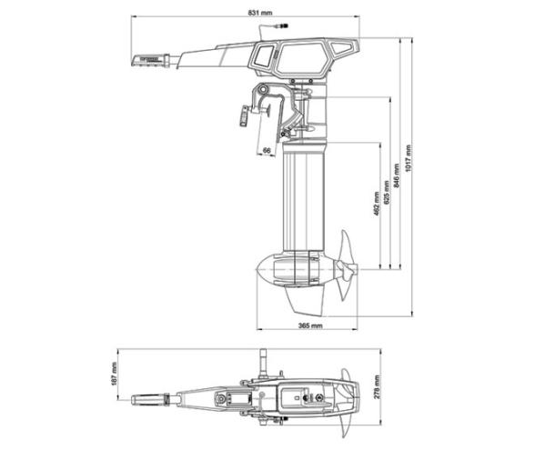 Torqeedo Motor Electrico Cruise 2.0 T Eje Largo