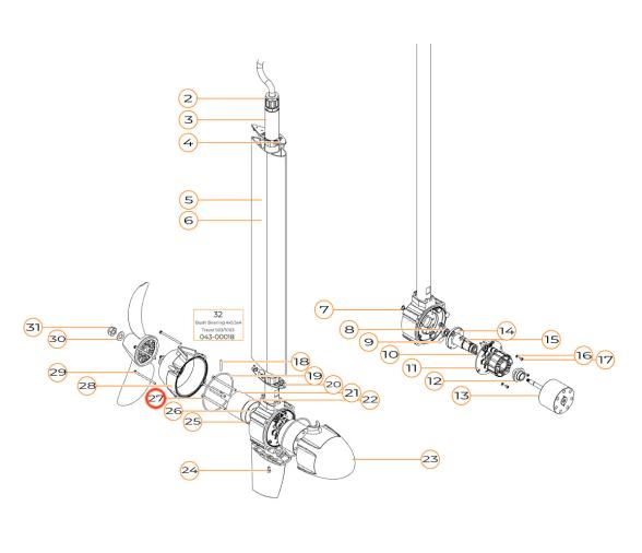 Torqeedo Tornillo M4x65