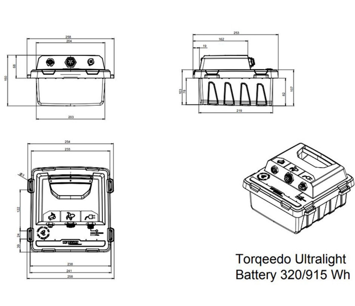 Torqeedo Bateria de Recambio 320 Wh Ultralight 403