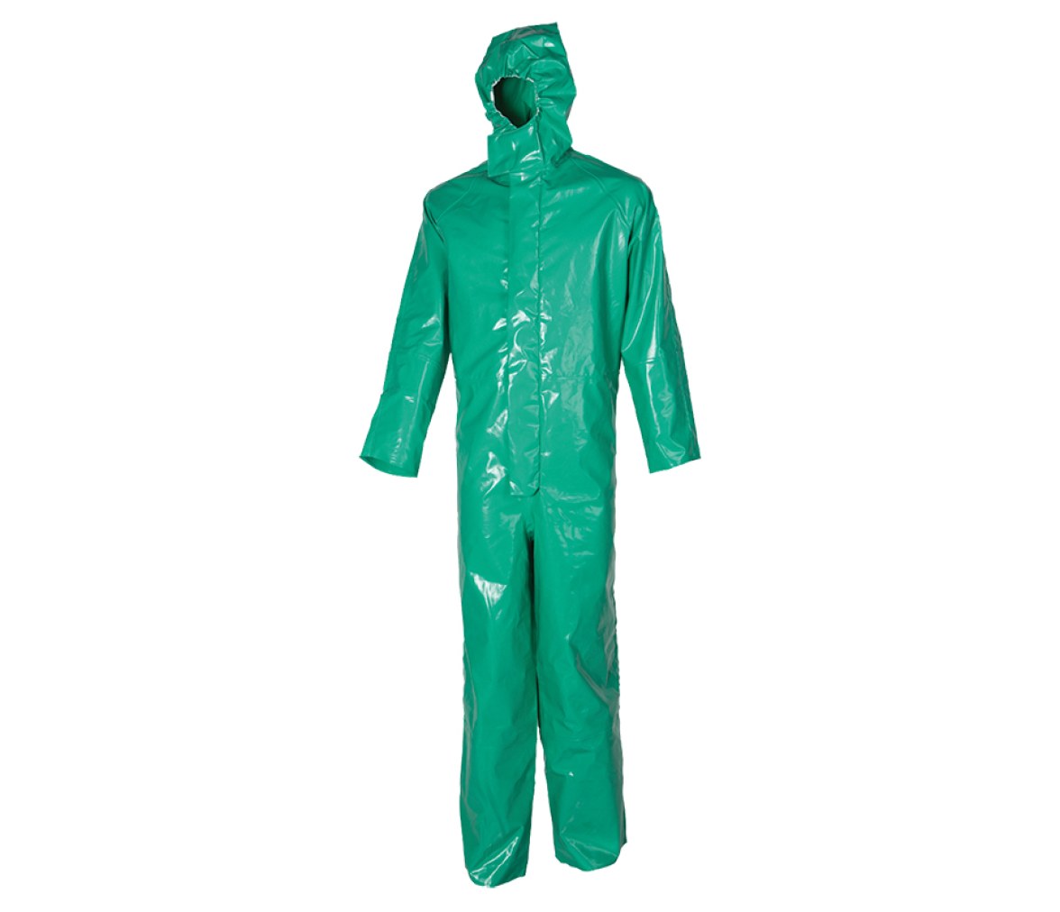 traje de protección química