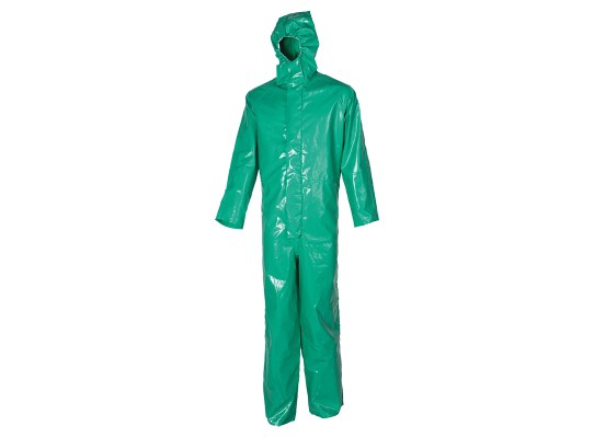 traje de protección química