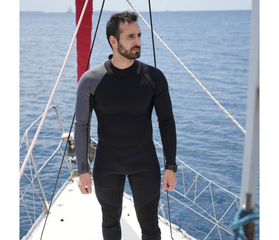 Traje Largo de Neopreno, Adulto, Negro - XS