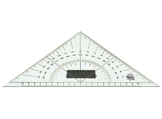 Plexiglass Triangular Protactor
