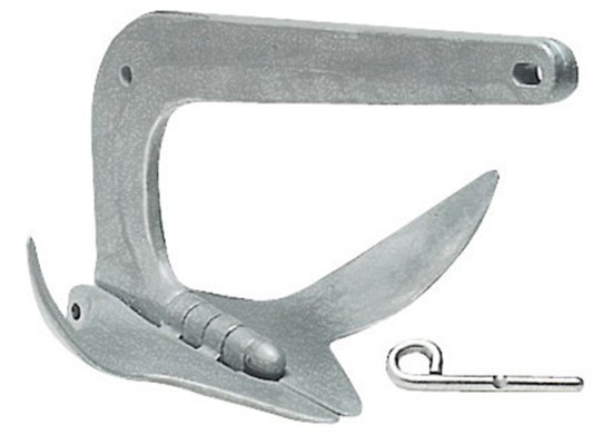 Trefoil anchor folding version galvanized