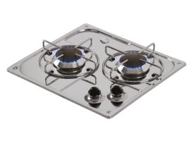 Can Cocina de Acero Inoxidable con 2 Quemadores SR