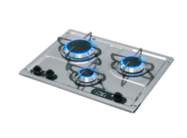 Can Built-in Hob 3 Burners Stainless Steel