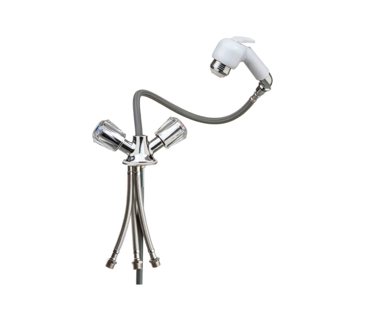 Trem Conjunto de Ducha Extraible con Mezclador