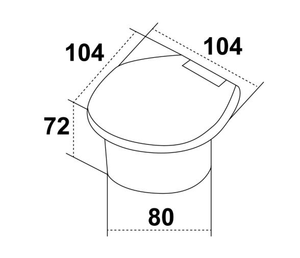 Trem Contenedor de Ducha con Pulsador