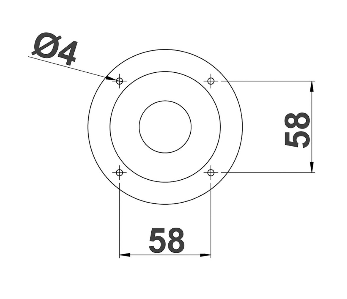 Trem Contenedor para Ducha Empotrable 70 mm