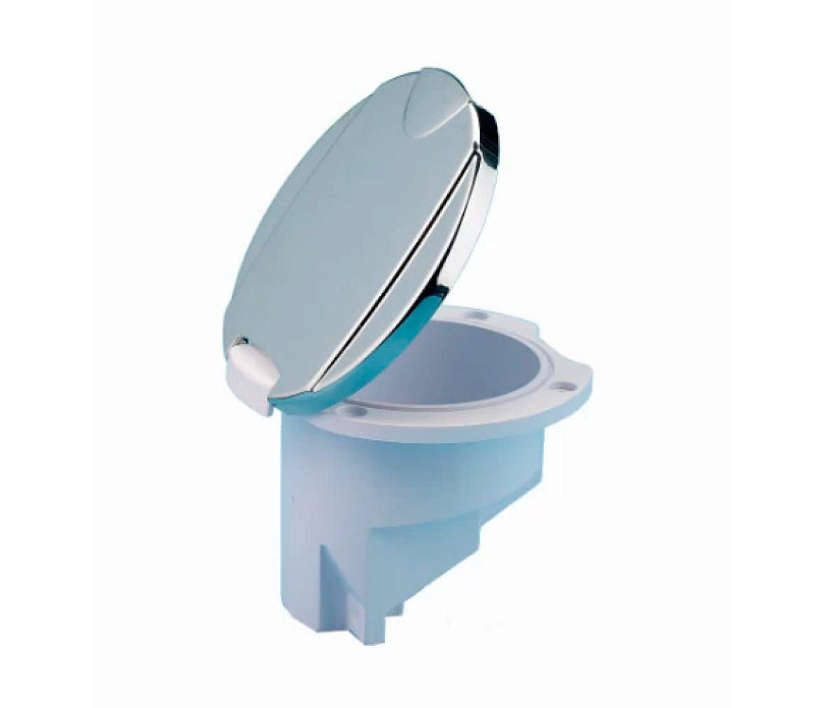 Trem Contenedor para Ducha Empotrable Cromado 70 mm