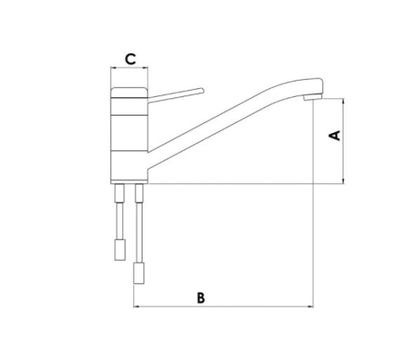 Trem Grifo Mezclador Alto Monomando