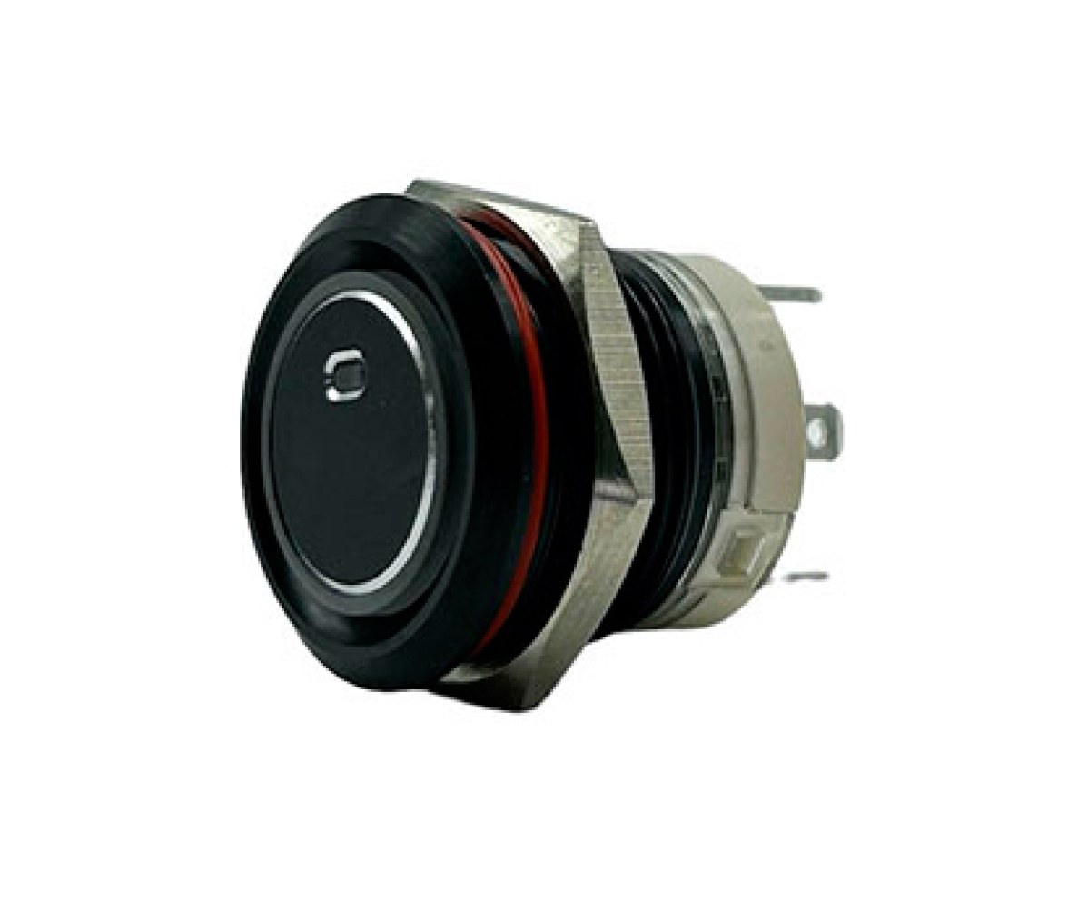 Trem Interruptor de Aluminio Negro de 20 A