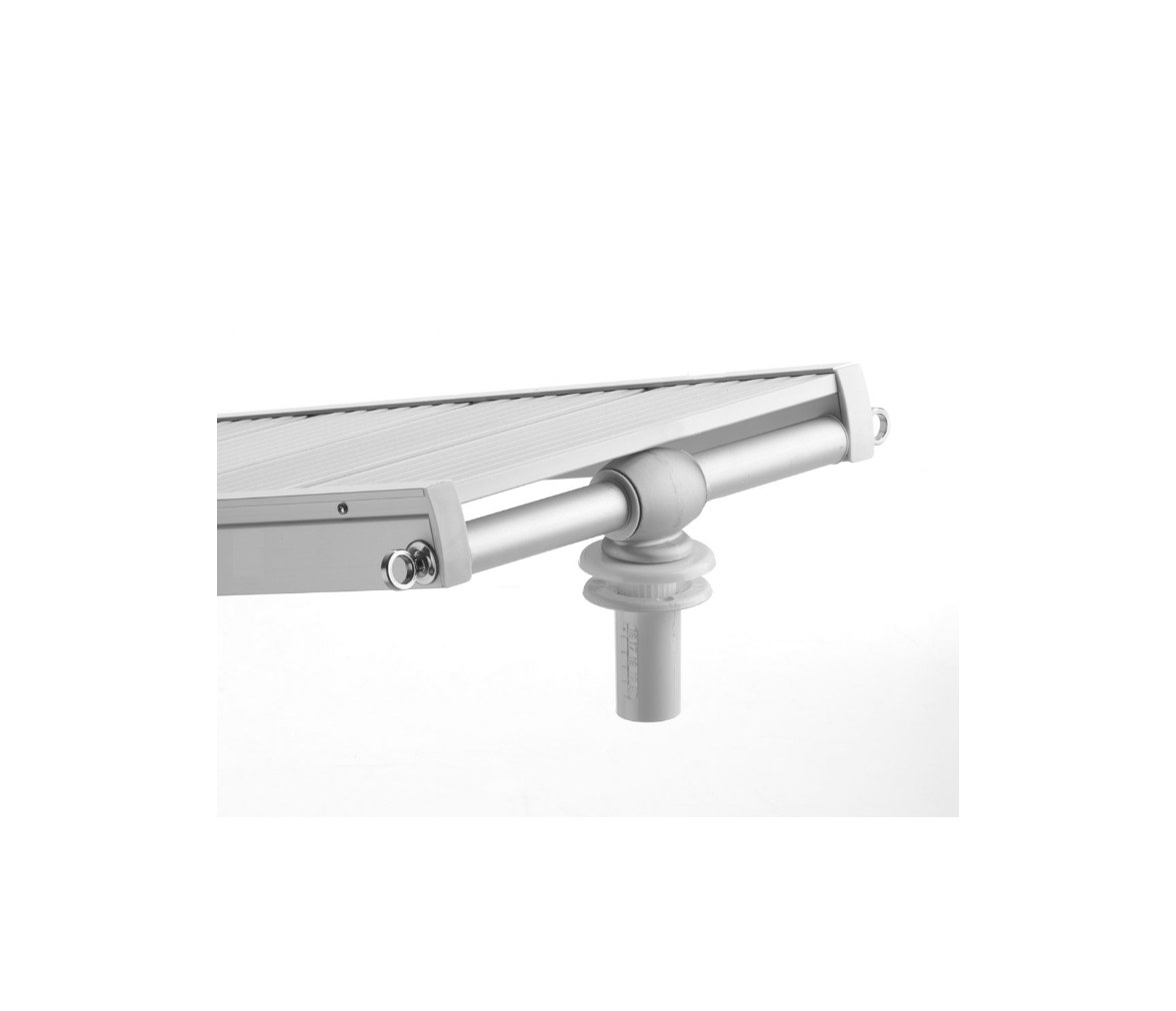 Trem Pasarela Plegable con Reja de Madera