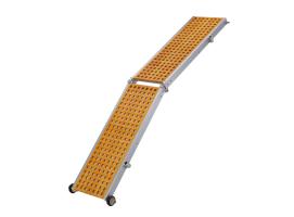 Trem Pasarela Plegable con Reja de Madera