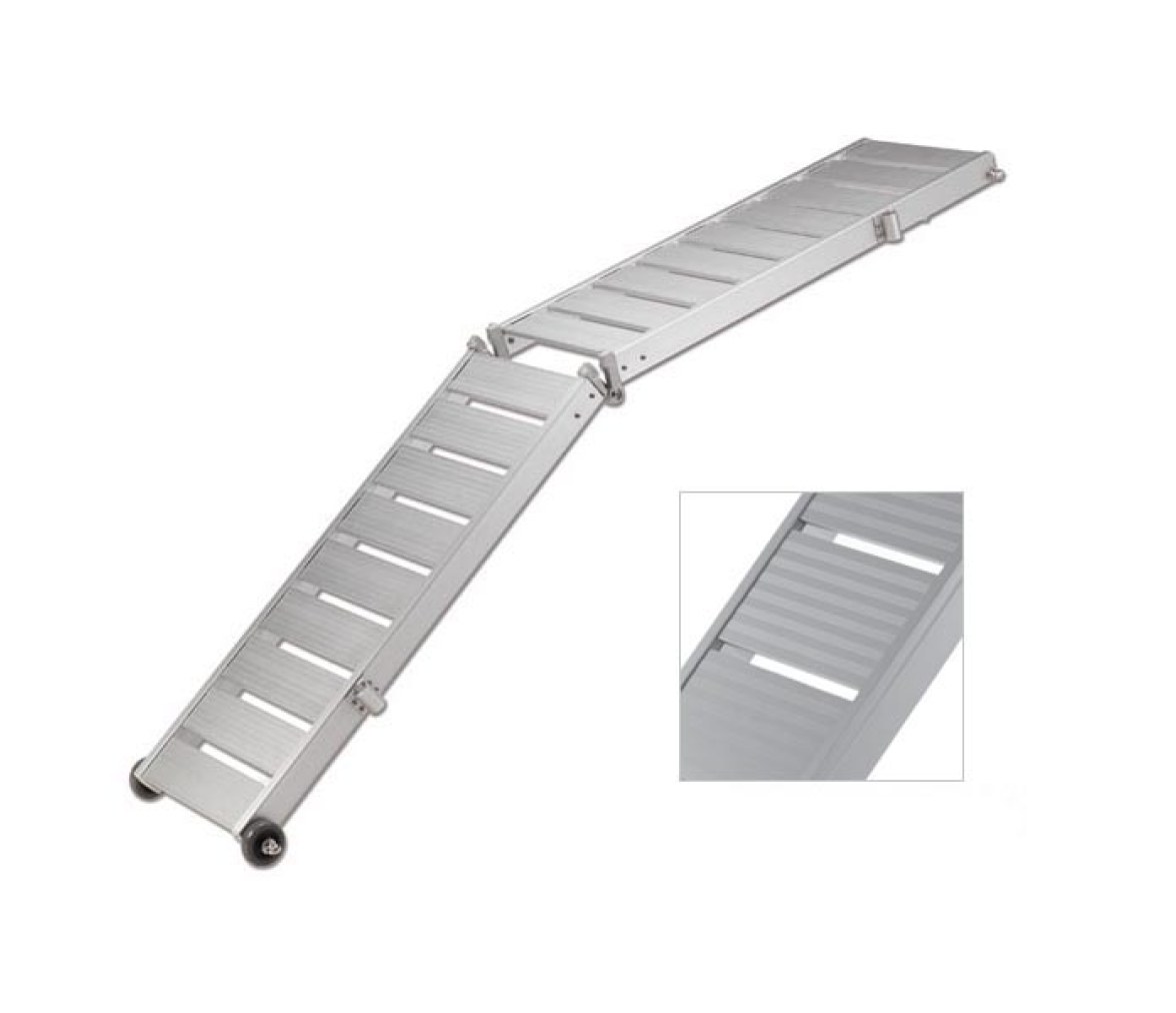 Trem Pasarela Plegable con Suelo Antideslizante de Aluminio