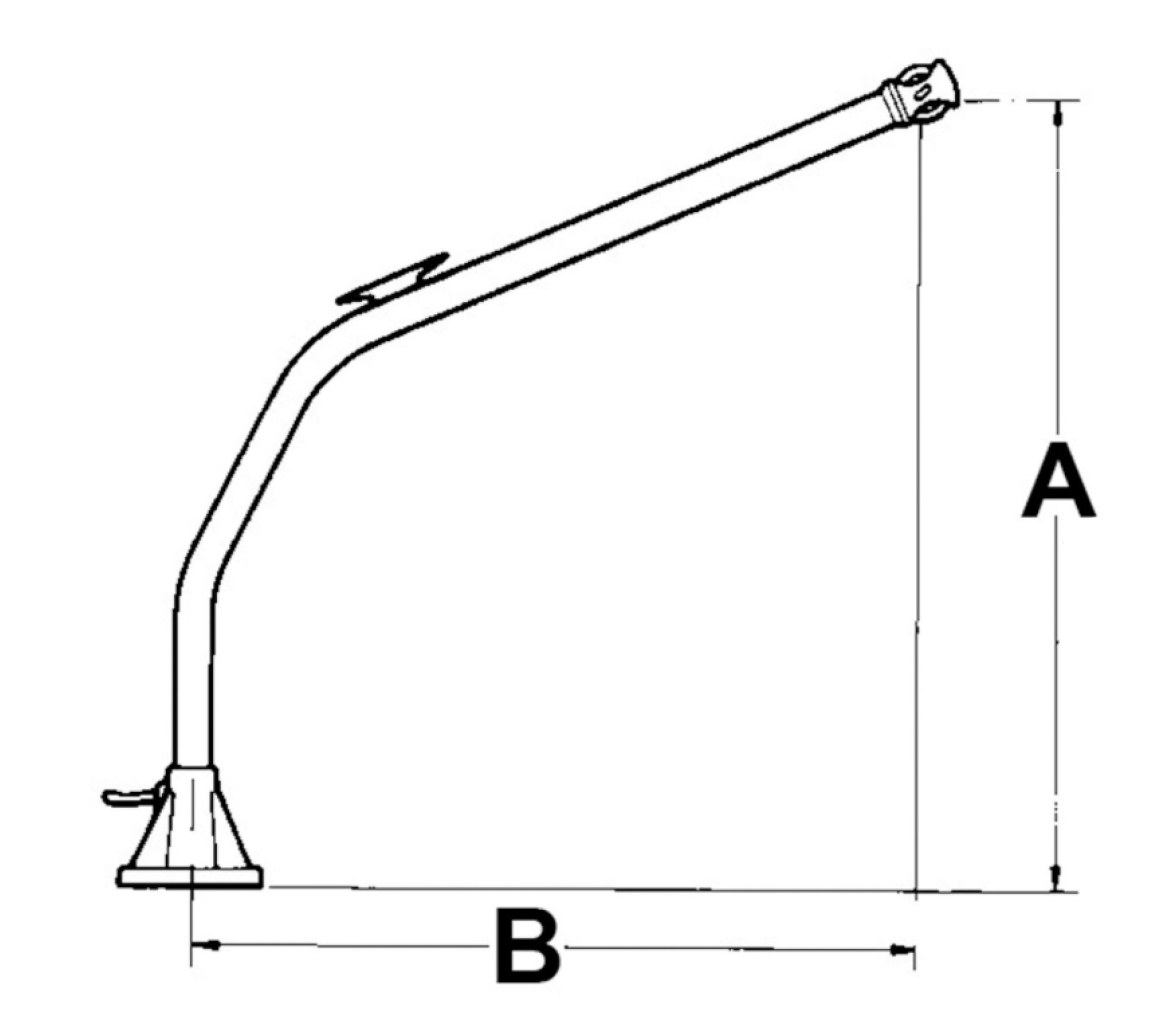 Trem Pescantes con Brazos Giratorios