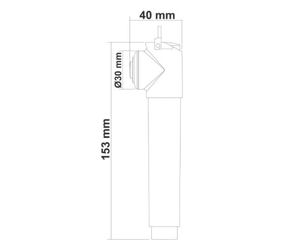 Trem Pomo de Ducha de ABS y Latón