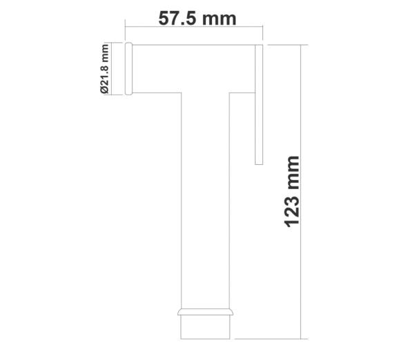 Trem Pulsador de Ducha 123mm
