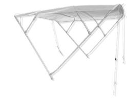 Trem Toldo Bimi Resistente a Rayos UV y 4 Arcos Marco Blanco