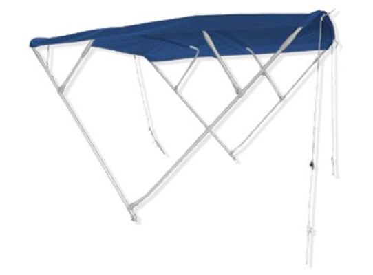 Trem Toldo Bimi Resistente a Rayos UV y 4 Arcos Marco Azul