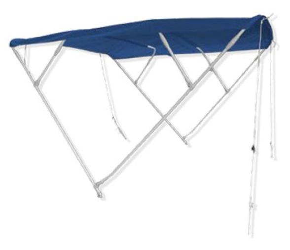 Trem Toldo Bimi Resistente a Rayos UV y 4 Arcos Marco Azul