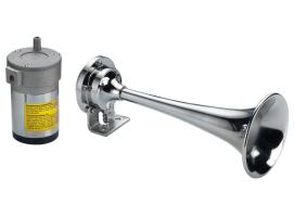 Trompeta Bocina de Laton Cromado con Compresor