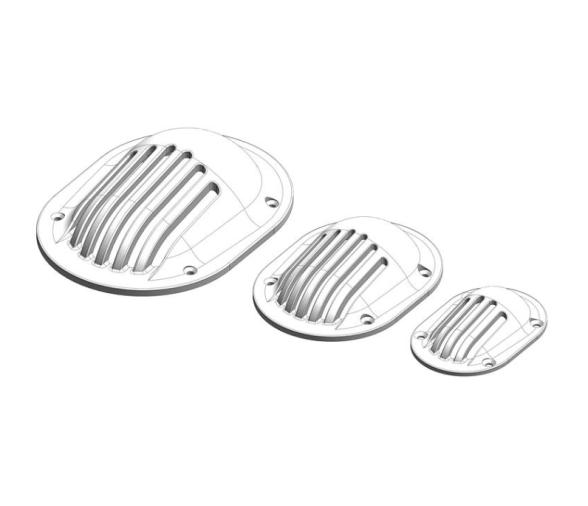 Trudesign  Rejilla de Fondo Blanca Oval