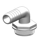 Trudesign Racor 90º  Aquavalve Blanco