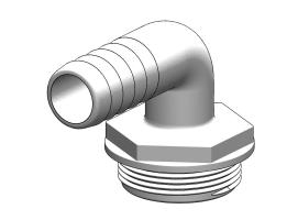 Trudesign Racor 90º  Aquavalve Blanco