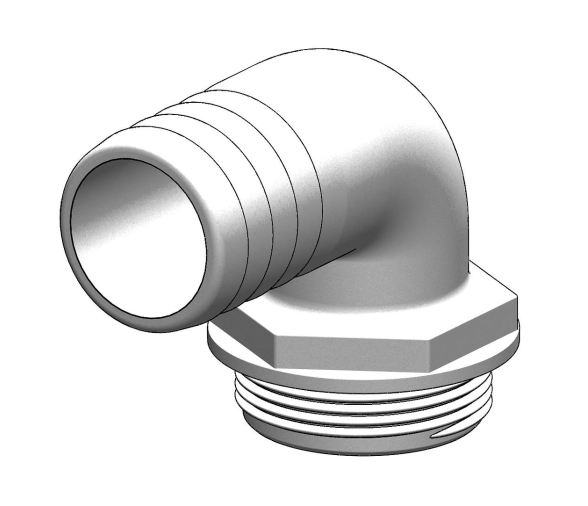 Trudesign Racor 90º  Aquavalve Blanco