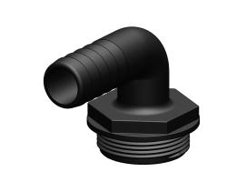 Trudesign Racor 90º  Aquavalve Negro