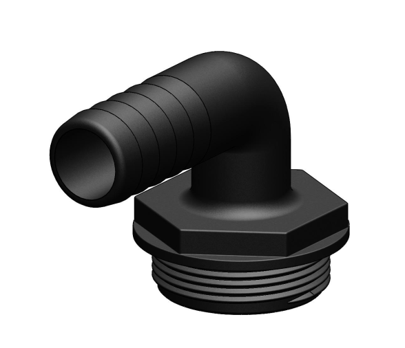 Trudesign Racor 90º  Aquavalve Negro