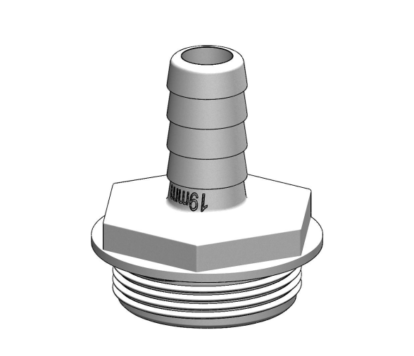 Trudesign Racor Recto  Aquavalve Blanco