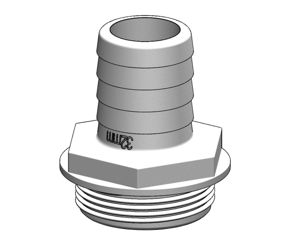 Trudesign Racor Recto  Aquavalve Blanco