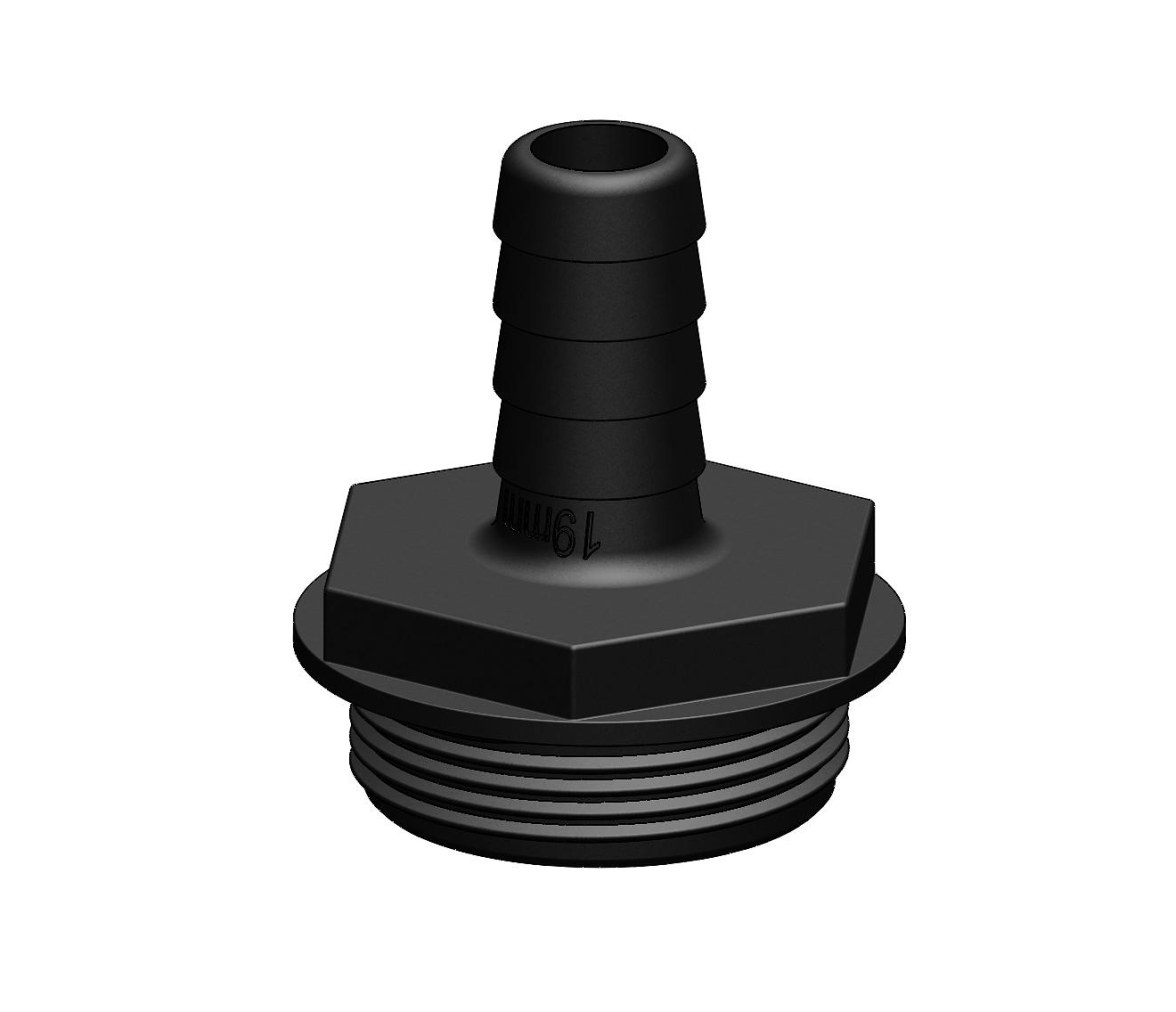 Trudesign Racor Recto  Aquavalve Negro