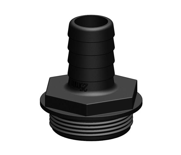 Trudesign Racor Recto  Aquavalve Negro