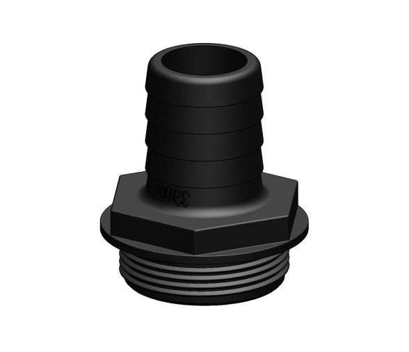 Trudesign Racor Recto  Aquavalve Negro