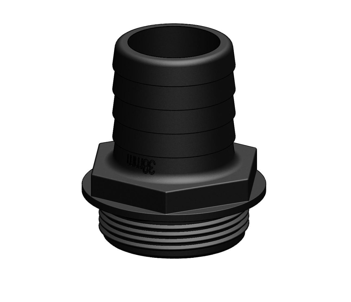 Trudesign Racor Recto  Aquavalve Negro