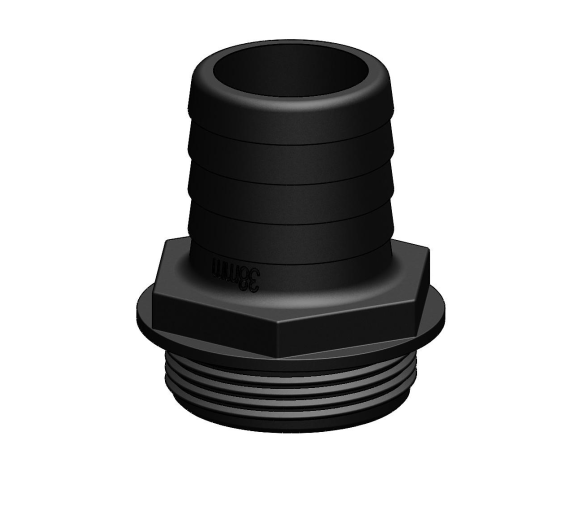 Trudesign Racor Recto  Aquavalve Negro