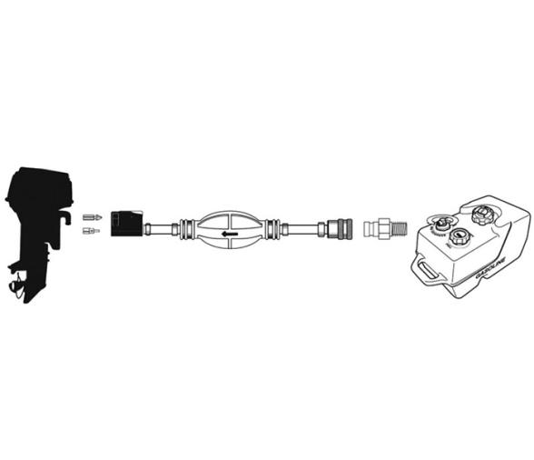 Tubo Combustible con Bomba y Conectores Honda