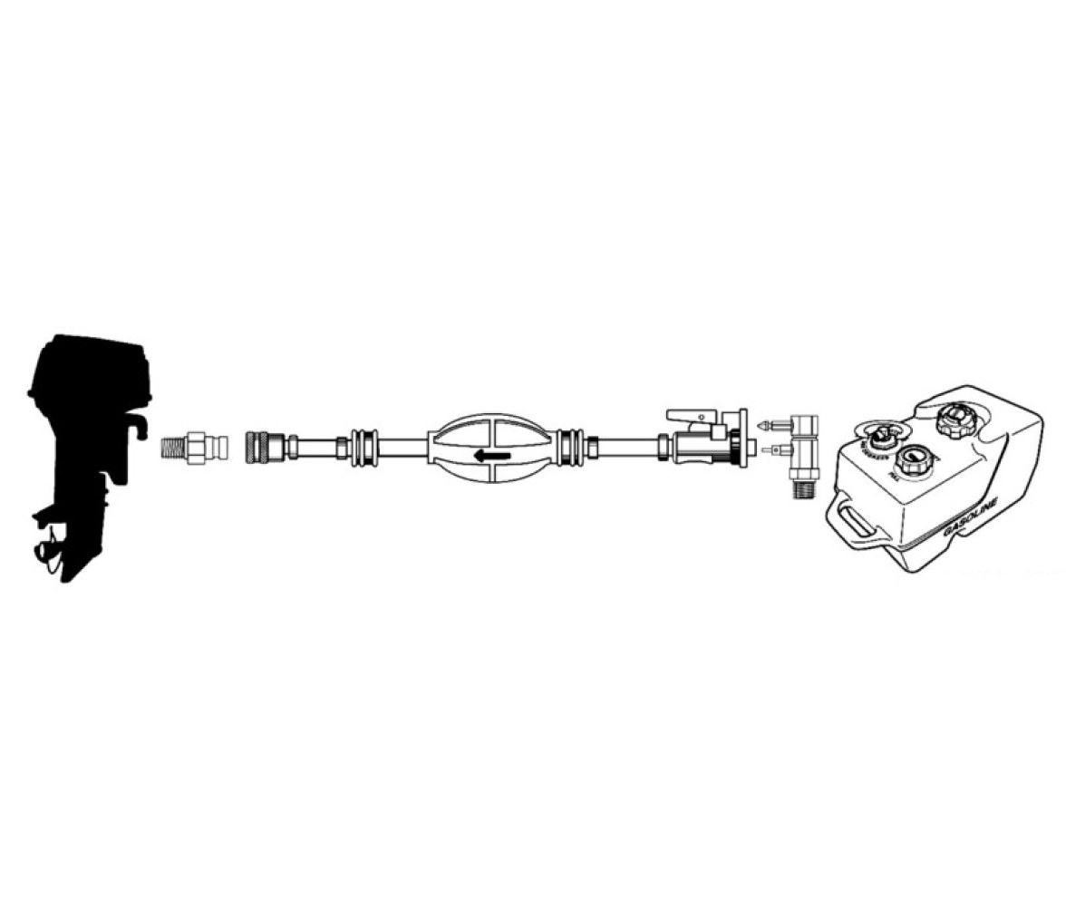 Tubo Combustible con Bomba y Conectores Suzuki