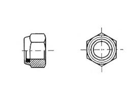 Tuerca Autoblocante en Acero Inoxidable