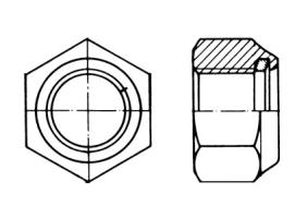 SELF-LOCKING NUT AISI 316 DIN 985