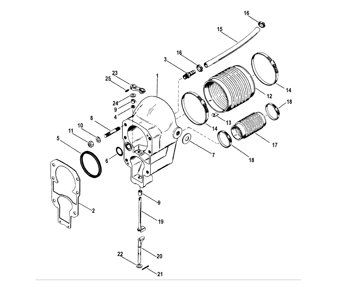 Tuerca de bloqueo H2C Mercury Quicksilver 11-859116